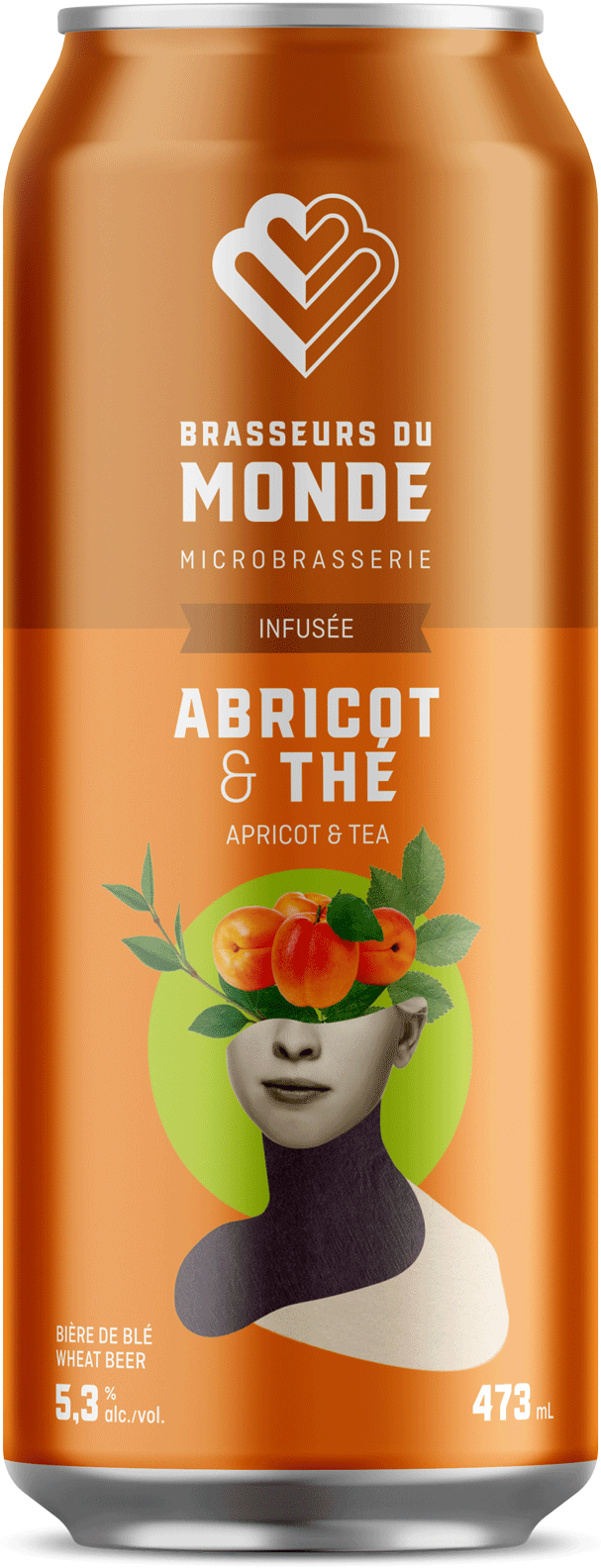 Bière infusée abricot et thé - Infused Beer Abricot and Tea Brasseurs du Monde