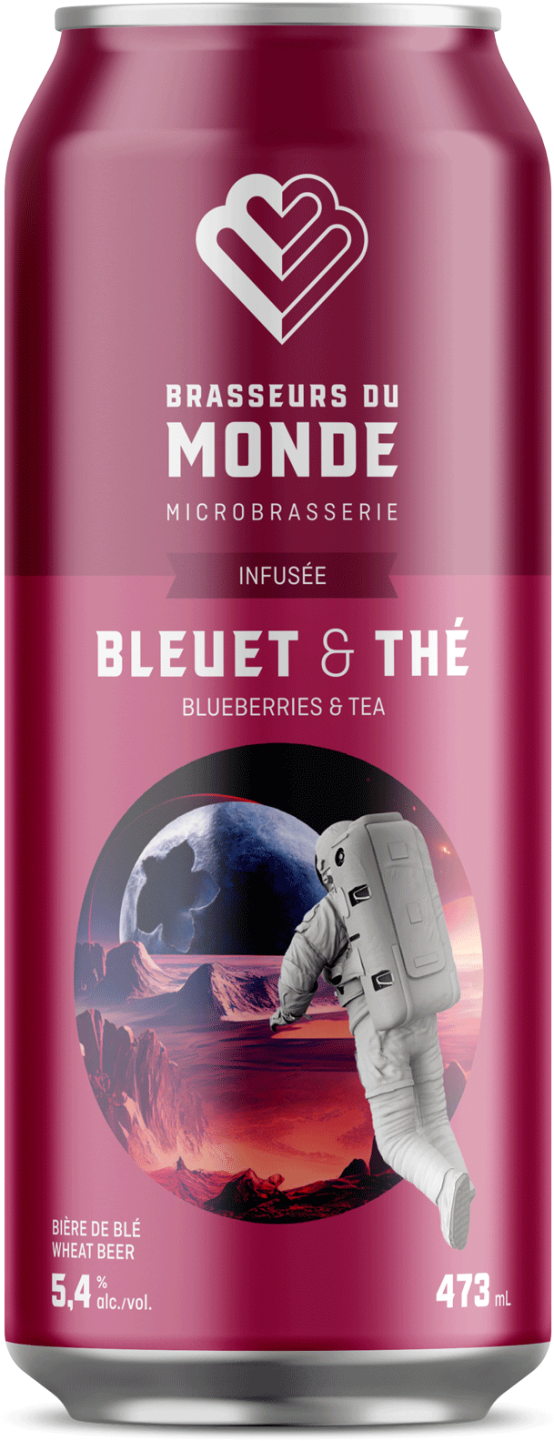 Bière infusée aux bleuets et au thé - Infused Béer Blueberries and Tea Brasseurs du Monde