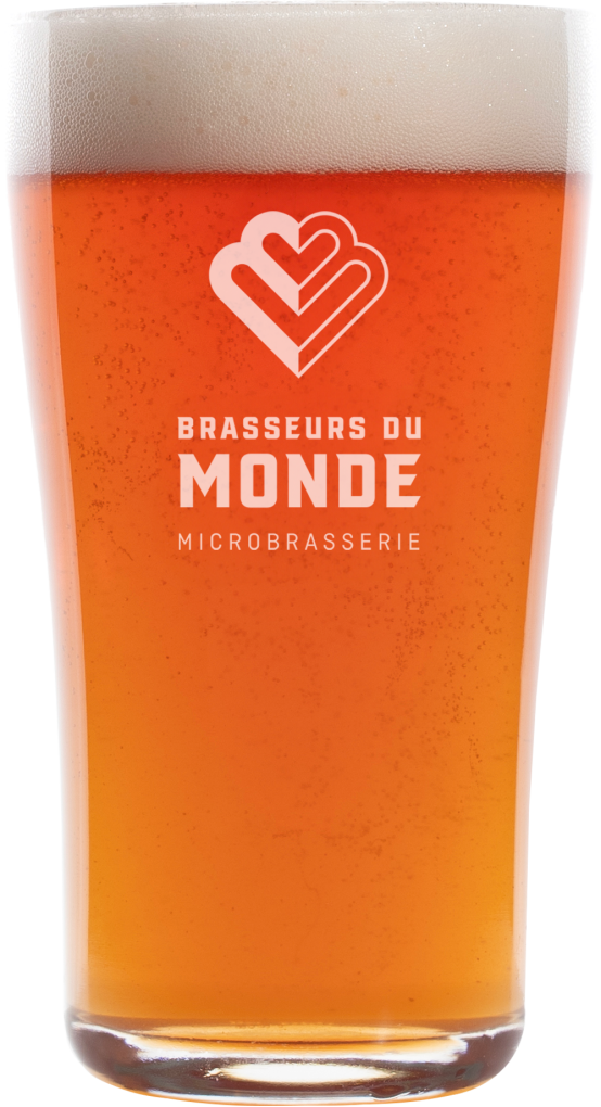 Bière blanche infusée grenade, hibiscus et thé Brasseurs du Monde White Beer infused with pomegranate and tea